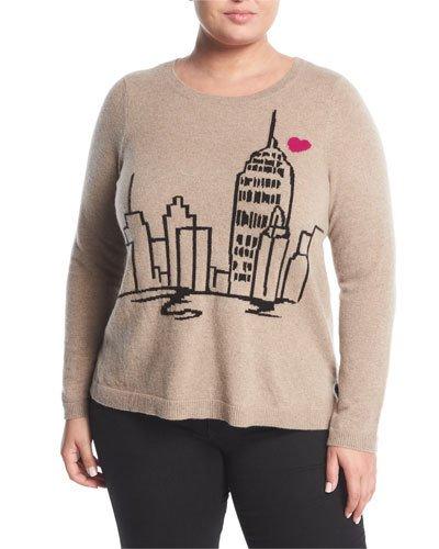 Cashmere Cityscape-print Sweater,