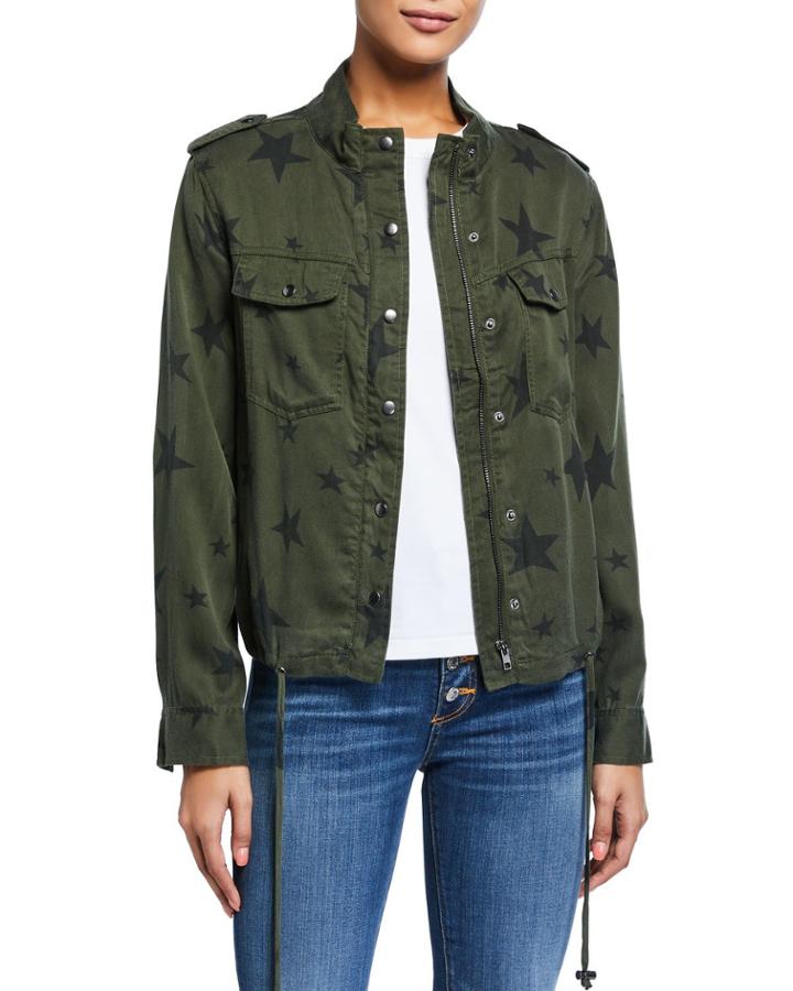 Daveney Star Print Utility Jacket