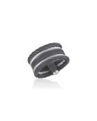 Noir Multi-row Micro-cable Band Ring,