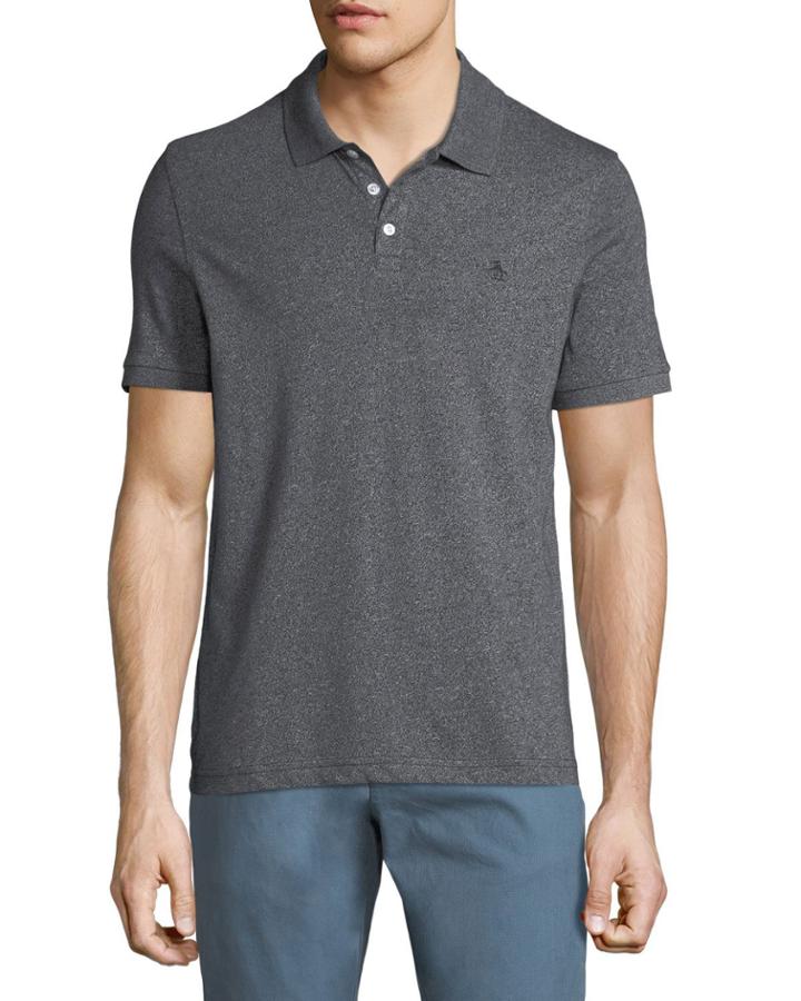 Men's Jaspe Knit Short-sleeve Polo