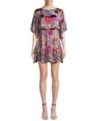 Katrina Bell-sleeve Ruffle Dress