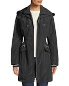 Ribbed-cuff Zip-front Wind-resistant Jacket