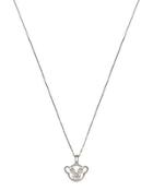 18k White Gold Special Moments Teddy Bear Pendant Necklace W/ Diamond