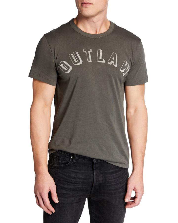 Men's Outlaw Printed Cotton T-shirt