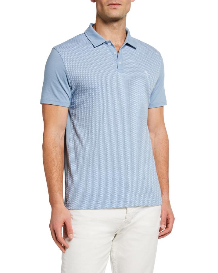 Men's Jacquard Patterned Polo