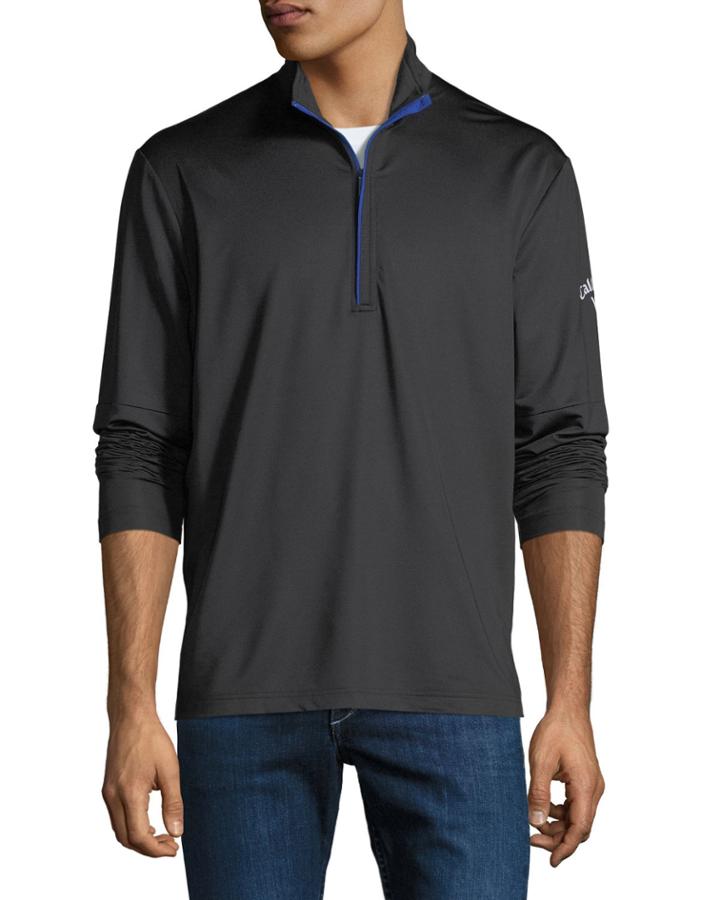 Men's Mock-neck Pullover Jacket