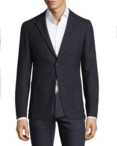 Solid Wool Blazer