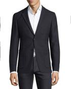 Solid Wool Blazer