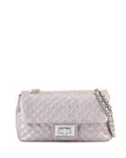 Agyness Quilted Metallic Leather