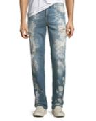 Men's Straight-fit Acid Blotch Jeans