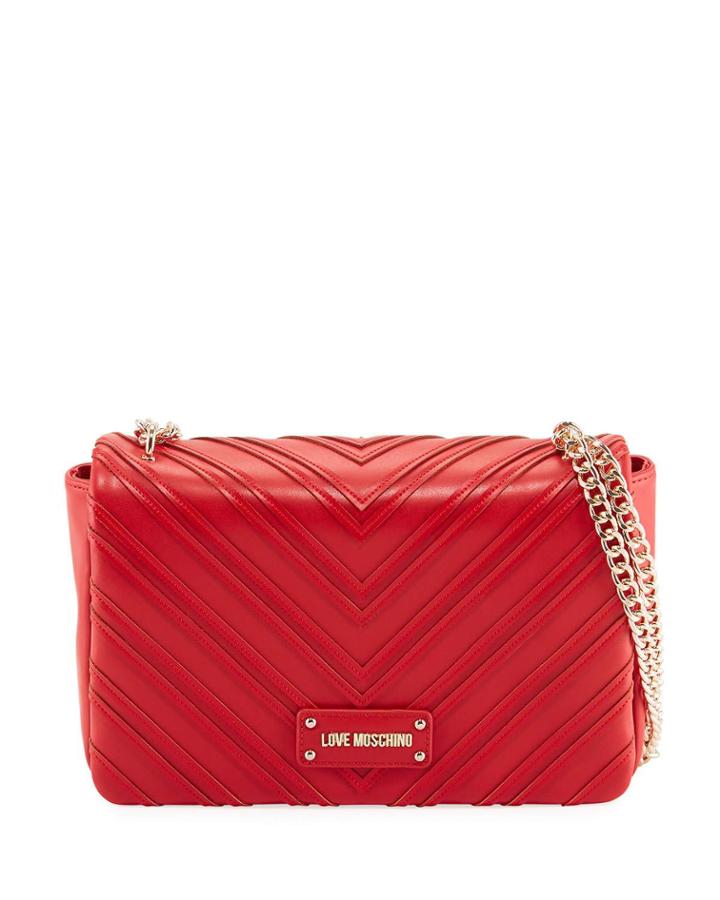 Chevron Faux-leather Medium