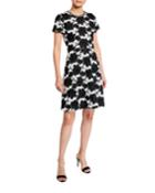 Chemical Lace A-line Short-sleeve Dress