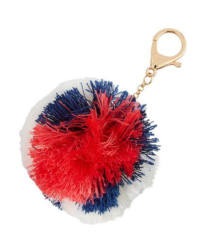 Large Pom Pom Bag Charm,
