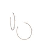 Cable Hoop Earrings,