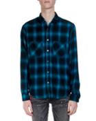 Men's Neon Highlight Plaid Flannel
