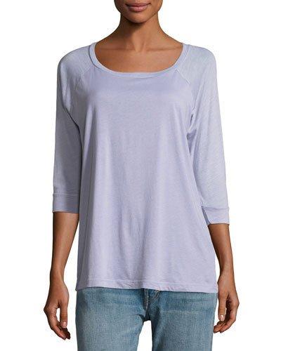 3/4-sleeve Cotton Top