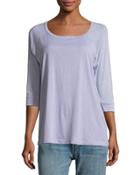 3/4-sleeve Cotton Top