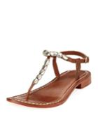 Tristan Studded Flat Sandals,