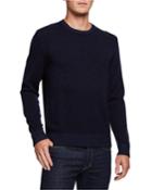 Men's Wool-cashmere Plaited Jersey