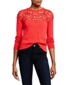 Macrame Crewneck Pullover