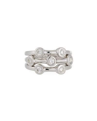 18k Diamond Triple-row Ring,