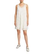 Windowpane Sleeveless Dress