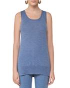 Wool Melange Shell Tunic,