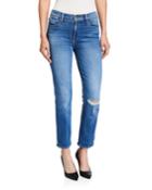Le High Straight-leg Cropped Jeans