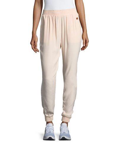 Kirsten Smocked-trim Jogger Pants