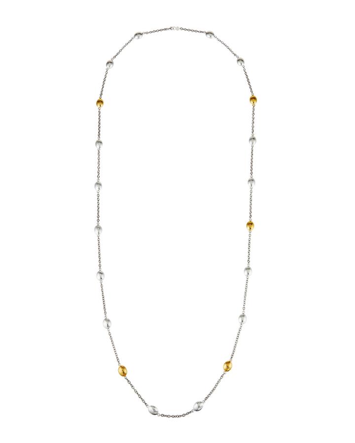 Long Jordan Oval Lentil Necklace
