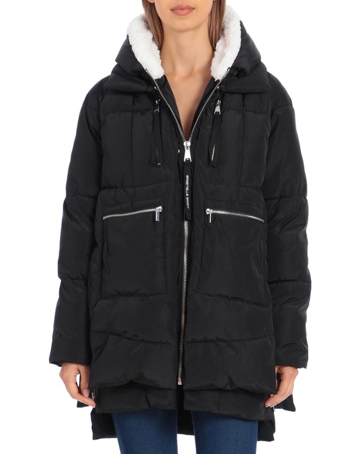 Water-resistant Layered Puffer Coat