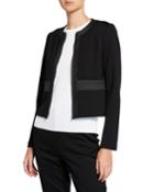Milano Knit Topstitch Jacket