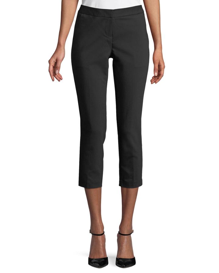 Flat-front Ankle Pants