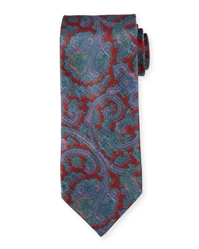 Paisley-printed