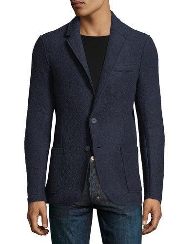 Wool-blend Patch-pocket Jacket