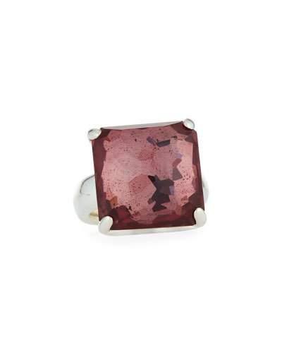 Wonderland Large Cocktail Ring In Lipstick,