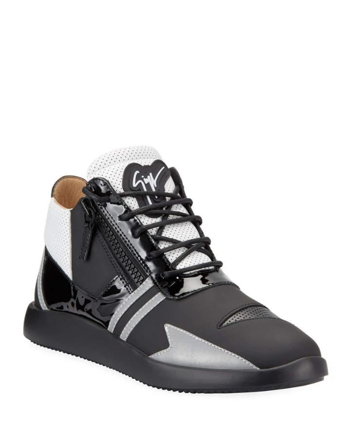 Men's Mixed-media High-top Trainer