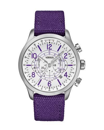 44mm Soho Men's Chronograph Watch W/ Canvas