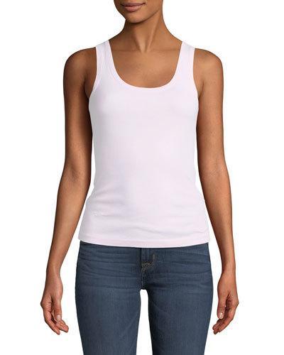 Fitted Scoop-neck Tank Top