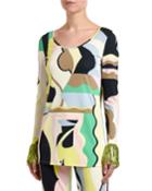 Marilyn Sequined Fringe-cuff Top