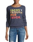 Tacos Y Tequila Knit Top, Avalon