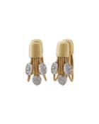 18k Multi-strand Diamond Earrings