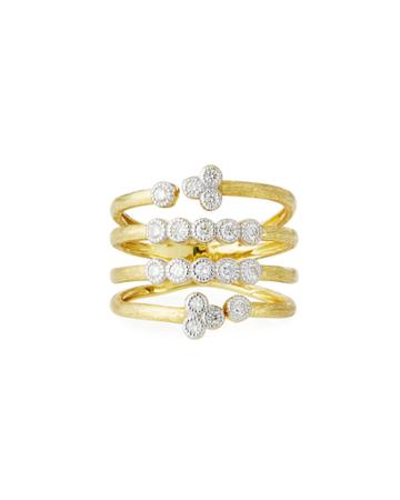 18k Provence Open Diamond Bezel Ring,