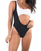 Asymmetric Bandeau One-piece