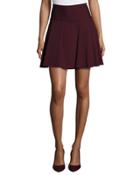 A-line Panel Skirt, Baez/burgundy