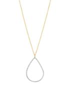 Pave Diamond Teardrop Neckla