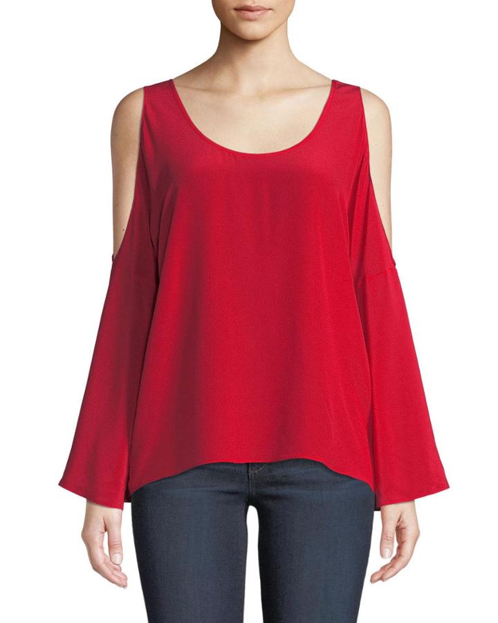 Bonsai Bell-sleeve Cold-shoulder
