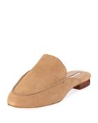 Flower Suede Mule