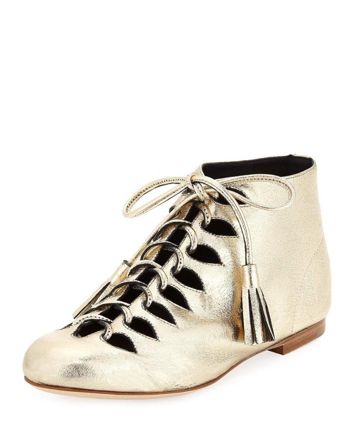 Sunny Metallic Leather Tassel
