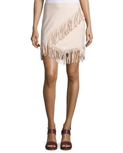 Faux-suede Fringed